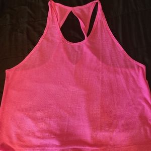 Hot pink active tank top